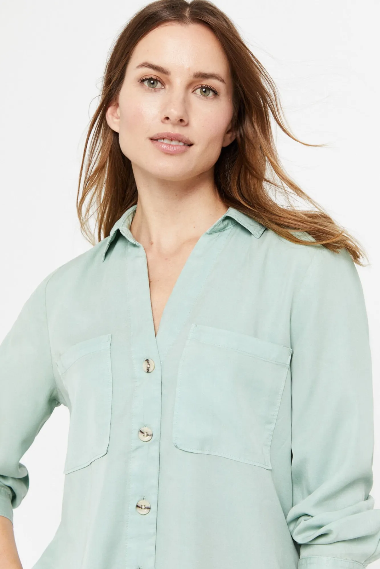 Camisa Vaquera Tencel^Cortefiel Store