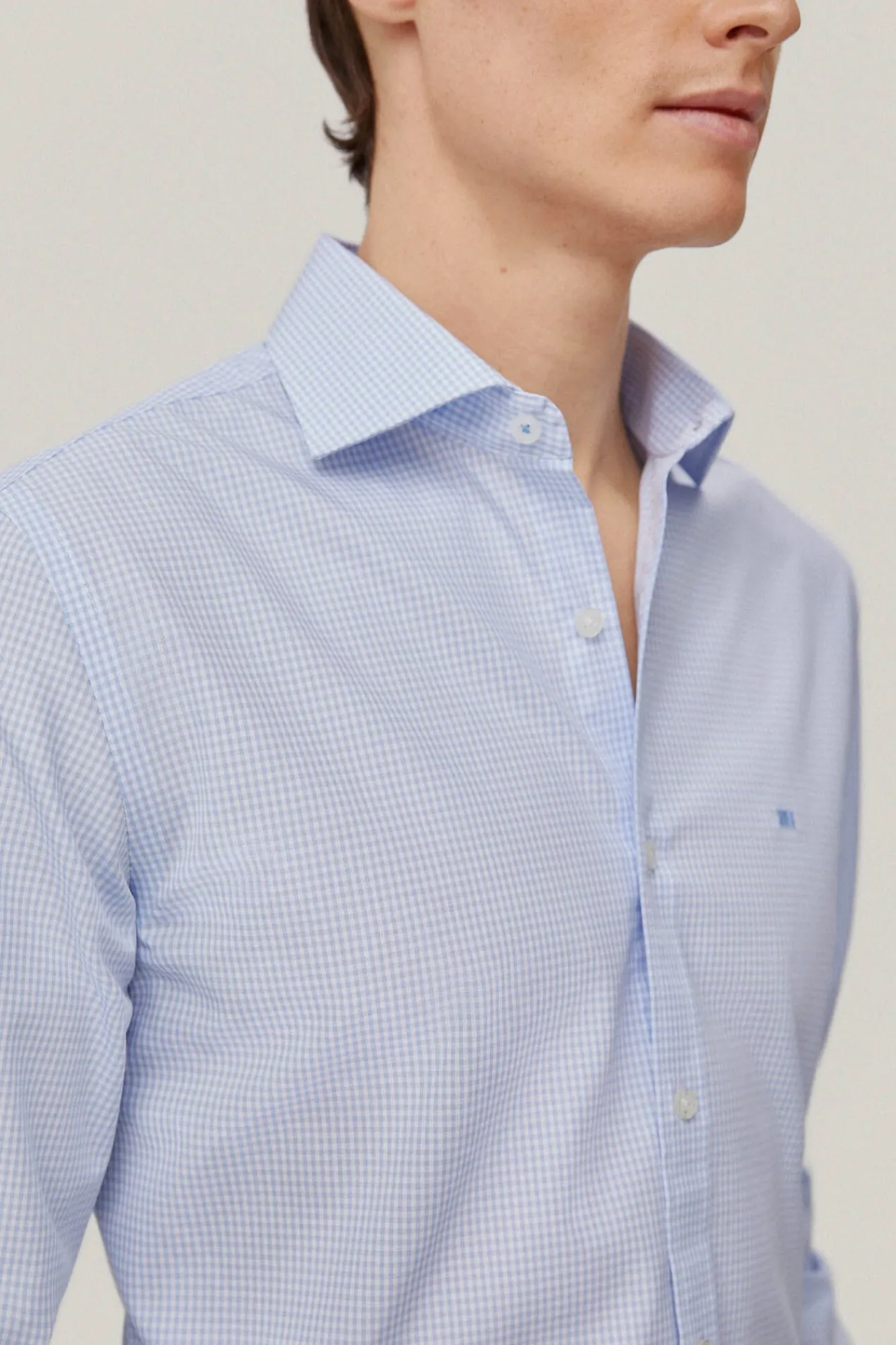 Camisa Vestir Cuadro Vichy Non Iron + Antimanchas^Pedro del Hierro Sale