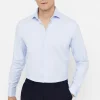 Camisa Vestir Estructura Lisa Puno Gemelos Facil Plancha^Cortefiel Sale