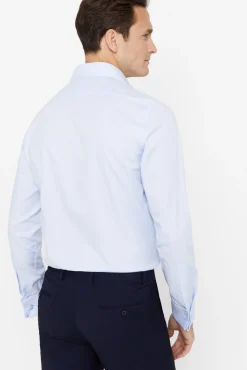 Camisa Vestir Estructura Lisa Puno Gemelos Facil Plancha^Cortefiel Sale