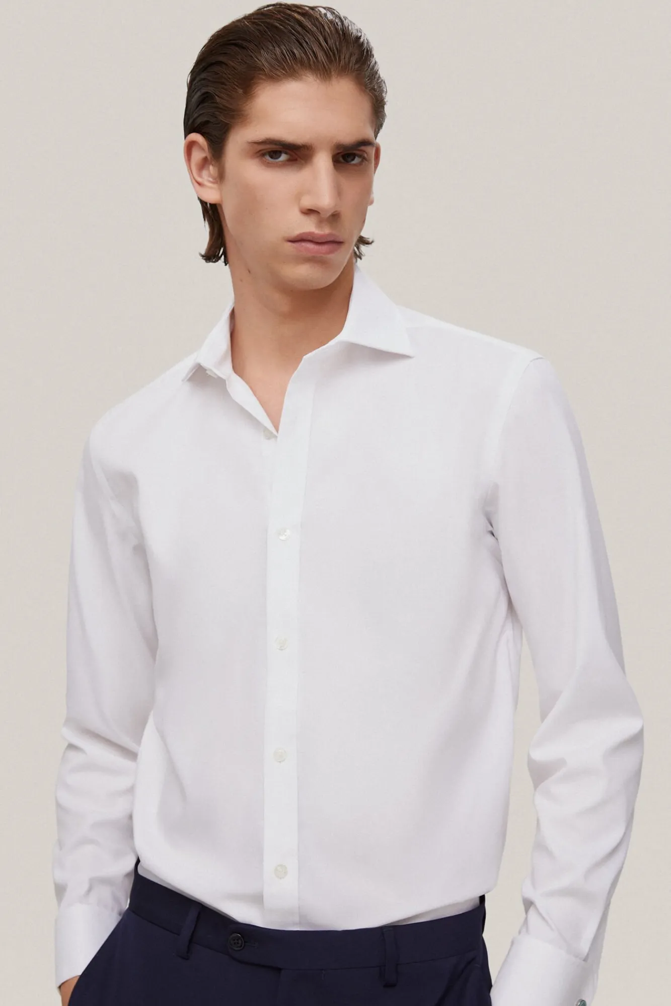 Camisa Vestir Gemelos Estructura Lisa Non Iron + Antimanchas^Pedro del Hierro Cheap