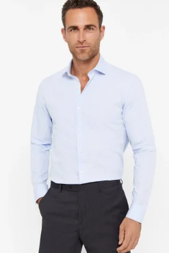 Camisa Vestir Lisa Estructura Slim Fit Facil Plancha^Cortefiel Hot