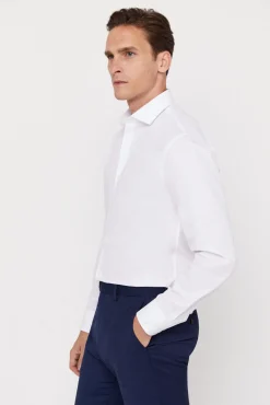 Camisa Vestir Lisa Estructura Slim Fit Facil Plancha^Cortefiel Online