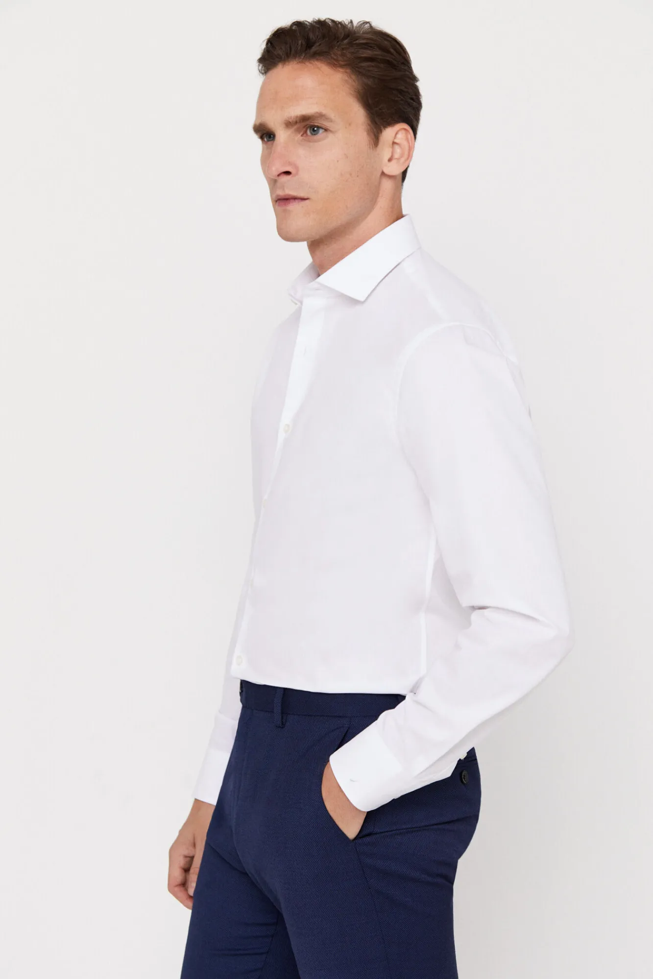 Camisa Vestir Lisa Estructura Slim Fit Facil Plancha^Cortefiel Online