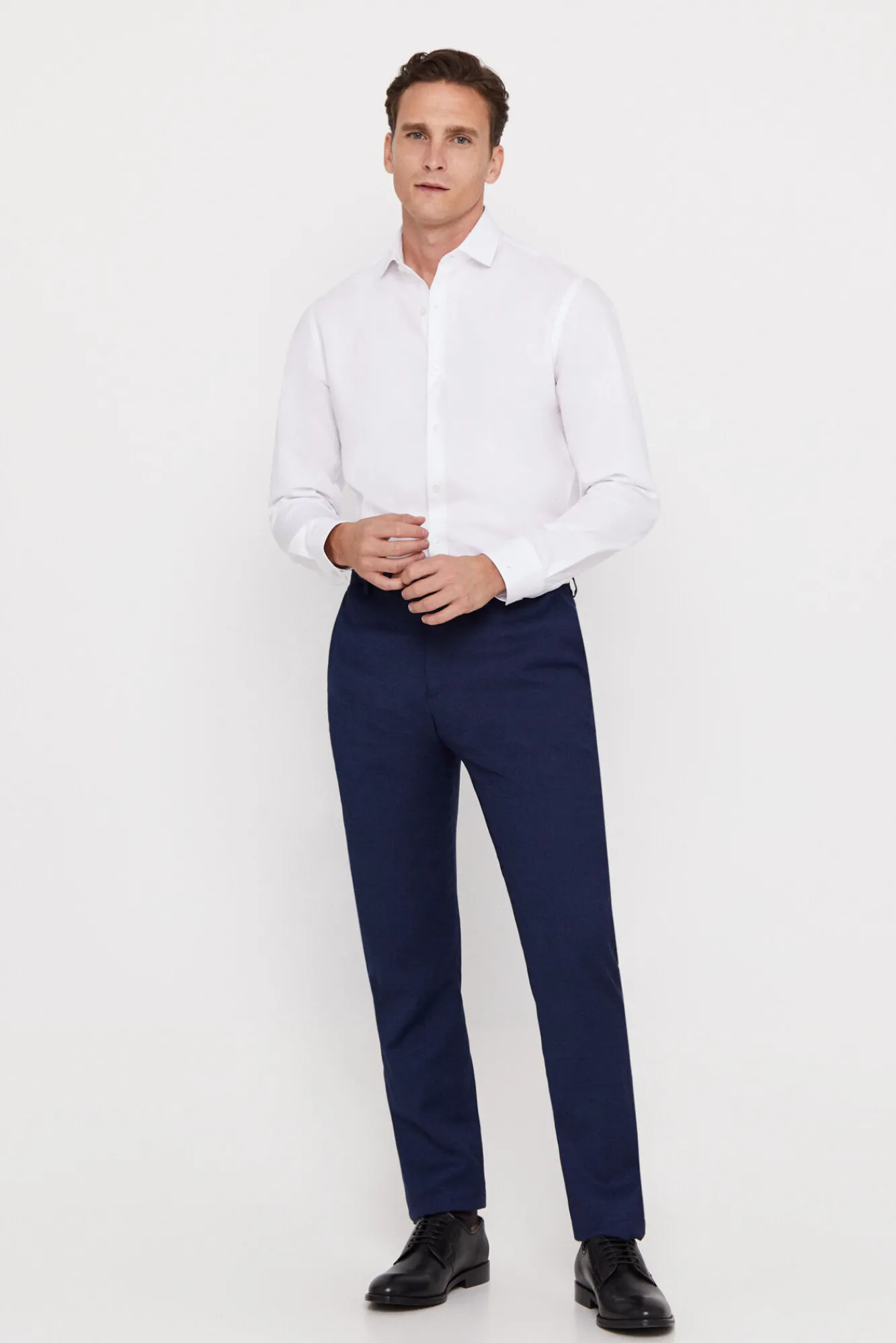 Camisa Vestir Lisa Estructura Slim Fit Facil Plancha^Cortefiel Online