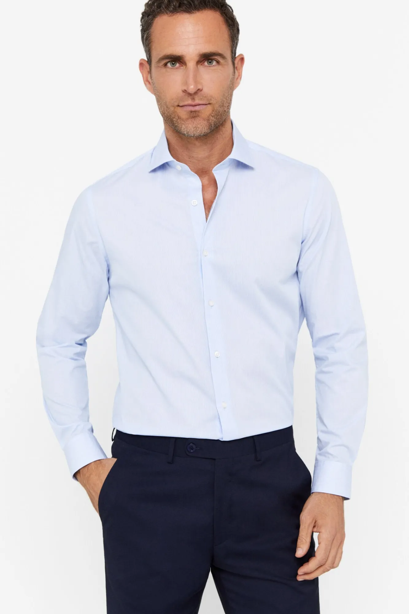 Camisa Vestir Microraya Facil Plancha^Cortefiel Online
