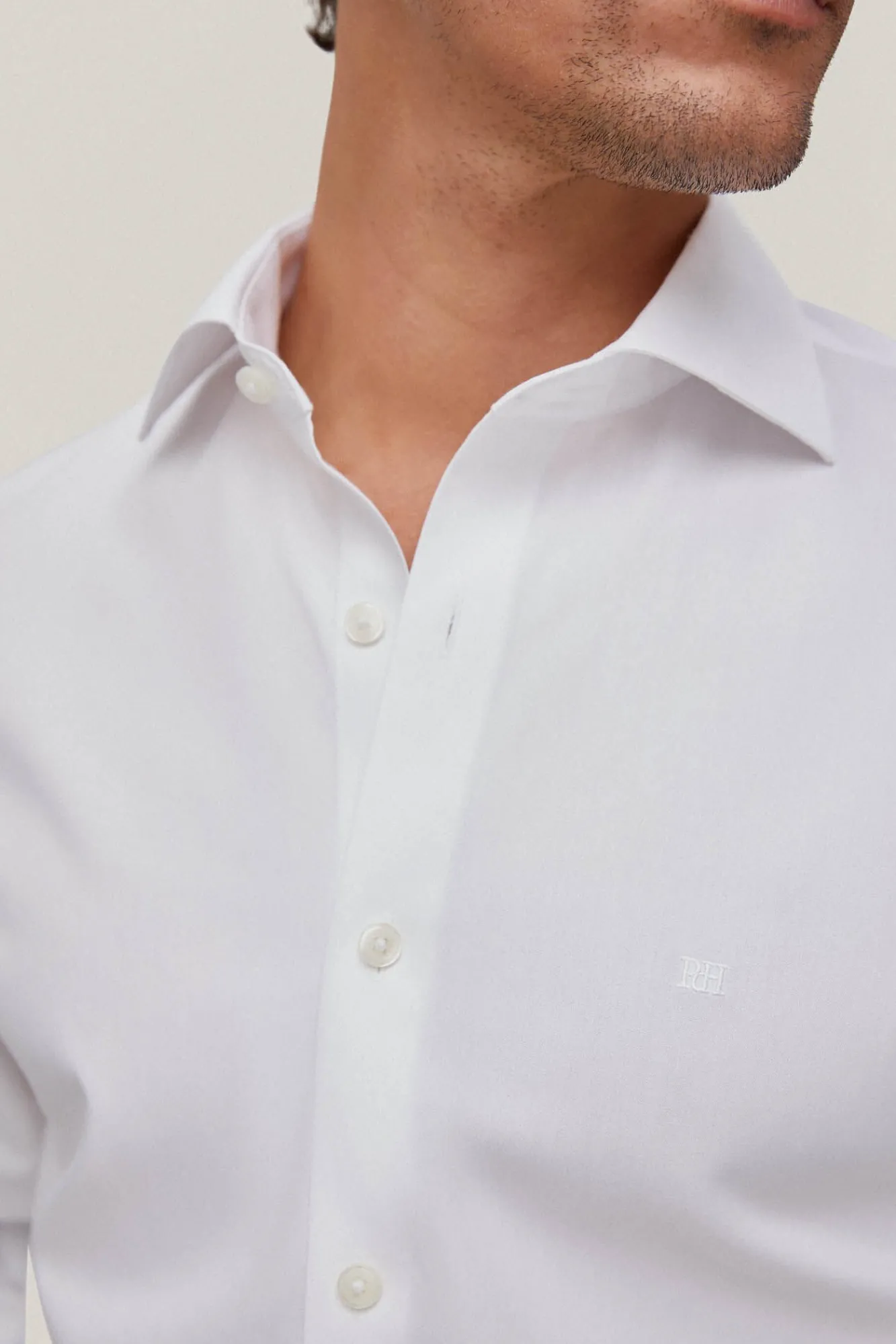 Camisa Vestir Pinpoint Liso Non Iron + Antimanchas^Pedro del Hierro Outlet