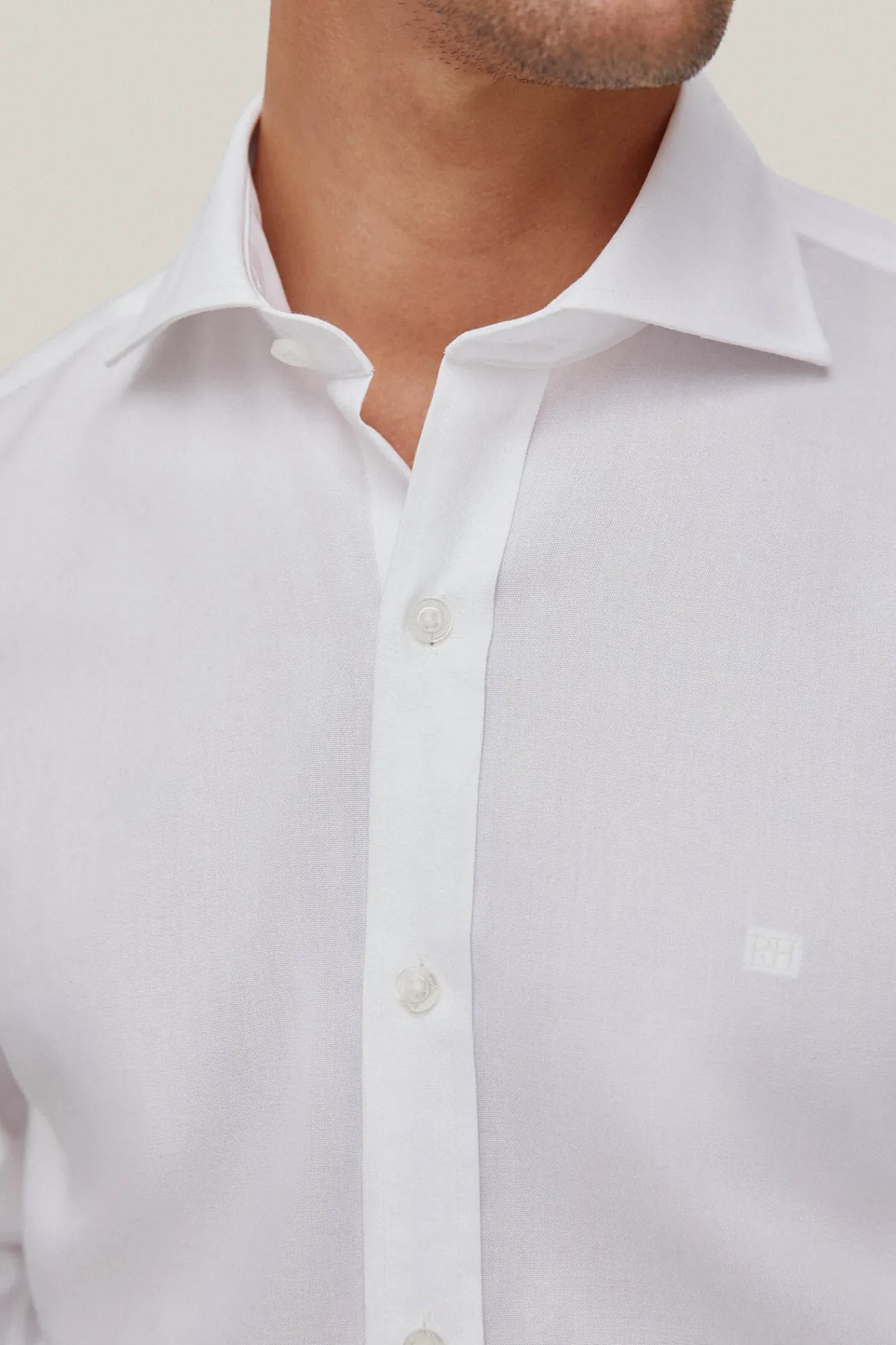 Camisa Vestir Pinpoint Liso Non Iron + Antimanchas^Pedro del Hierro New