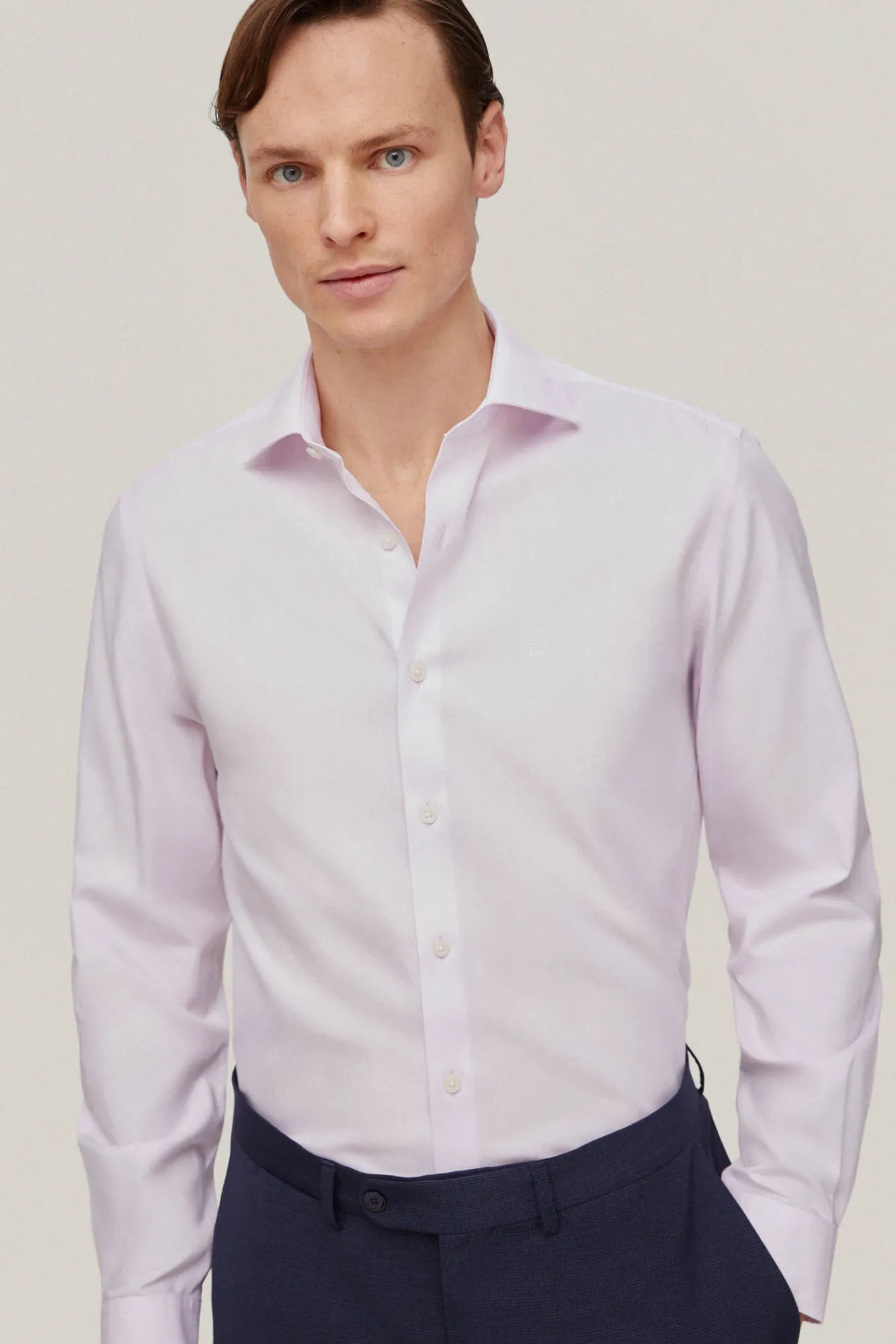 Camisa Vestir Pinpoint Liso Non Iron + Antimanchas^Pedro del Hierro Best