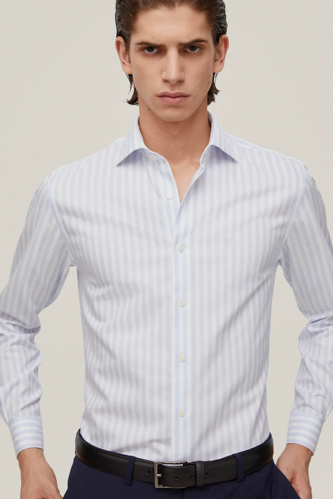 Camisa Vestir Rayas Non Iron + Antimanchas^Pedro del Hierro Online