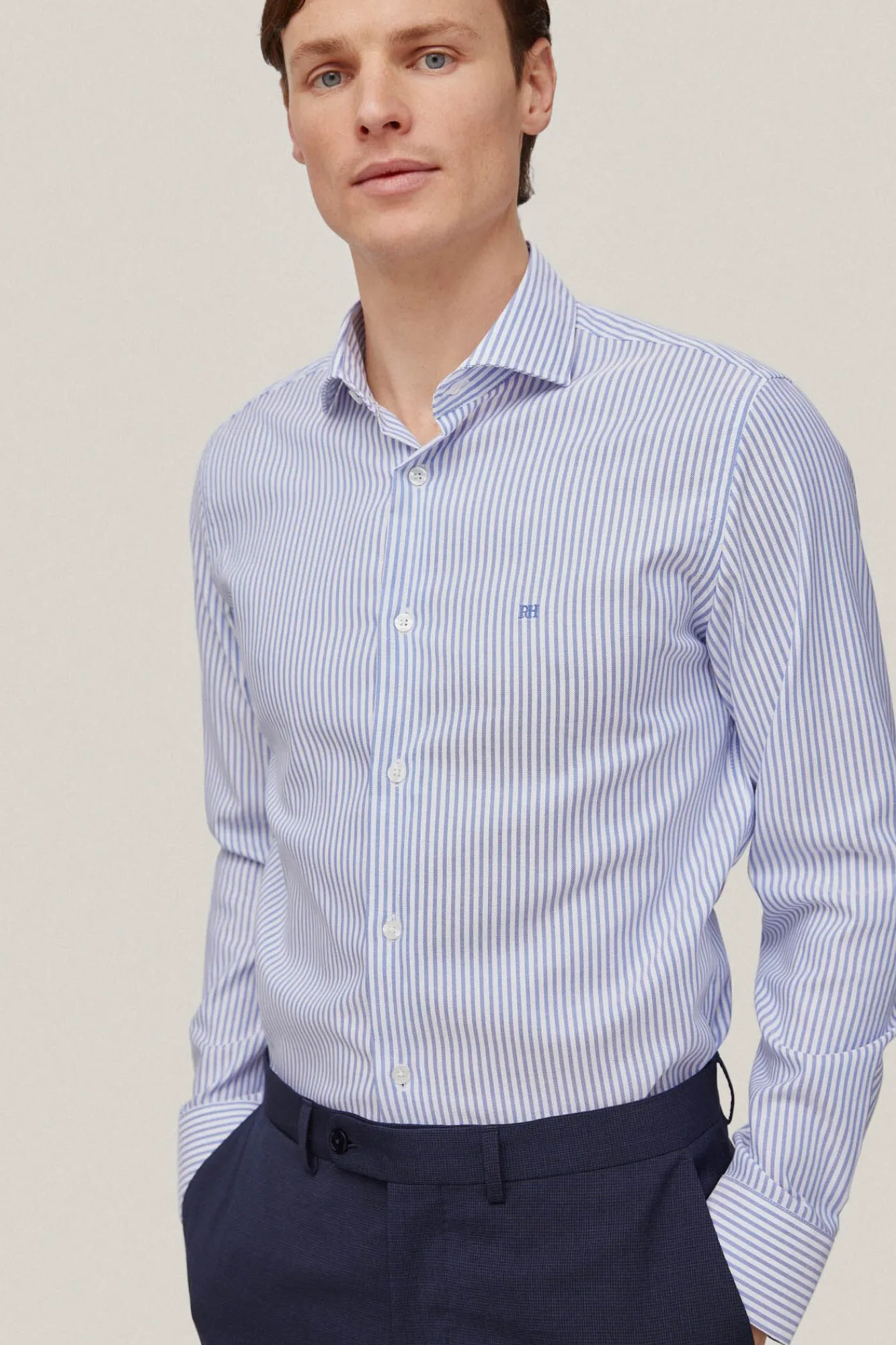 Camisa Vestir Rayas Non Iron + Antimanchas Slim Fit^Pedro del Hierro Store