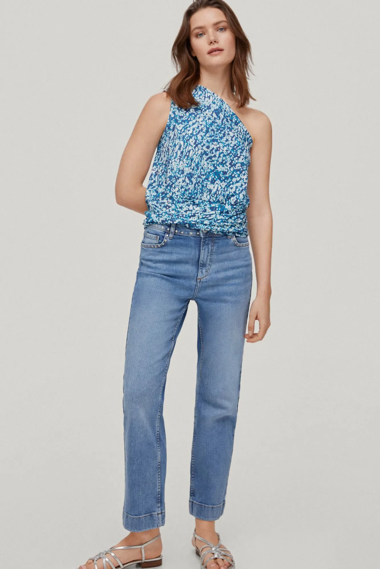 Camiseta Asimetrica Estampada^Pedro del Hierro New