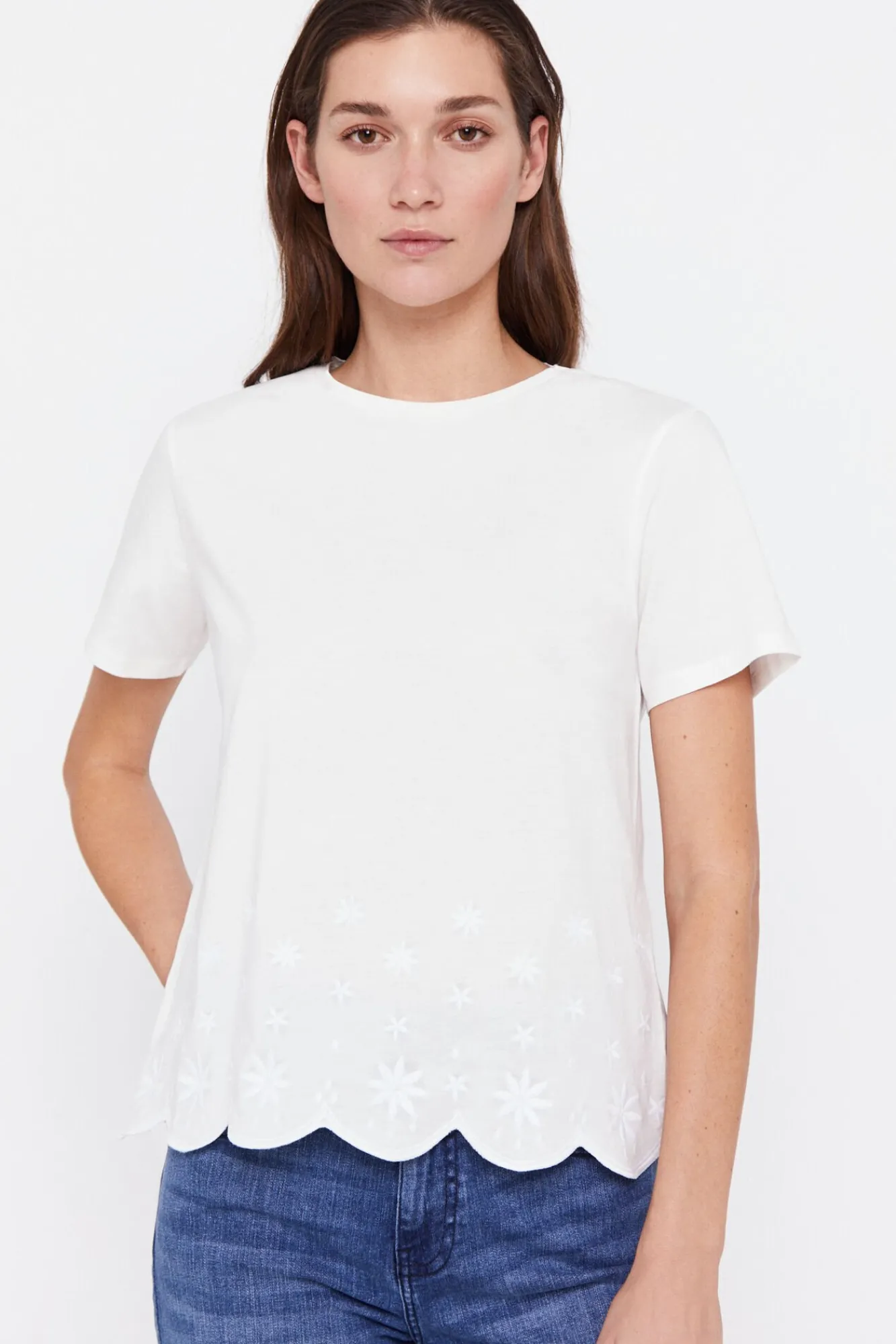 Camiseta Bajo Bordado^Cortefiel Online