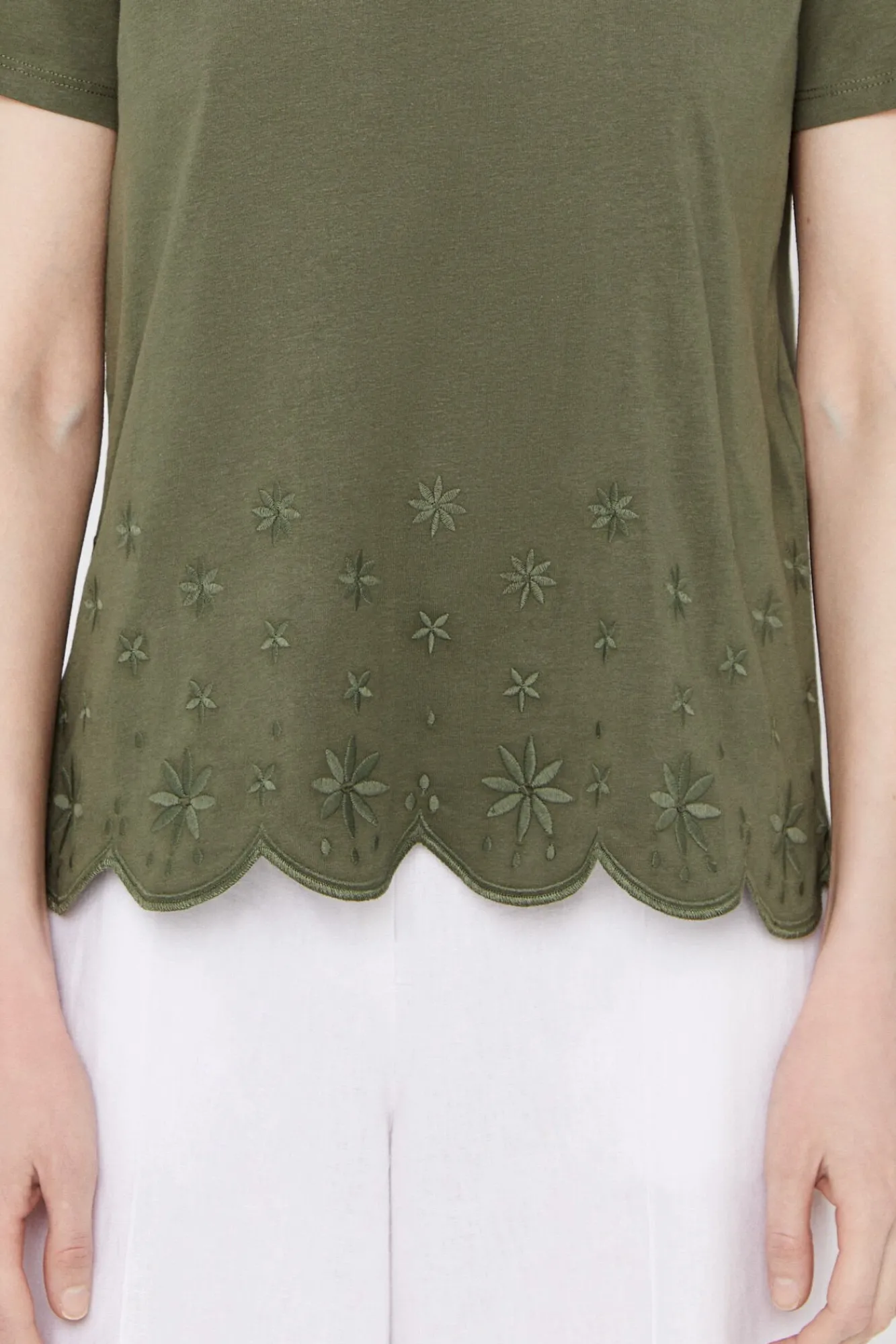 Camiseta Bajo Bordado^Cortefiel Online