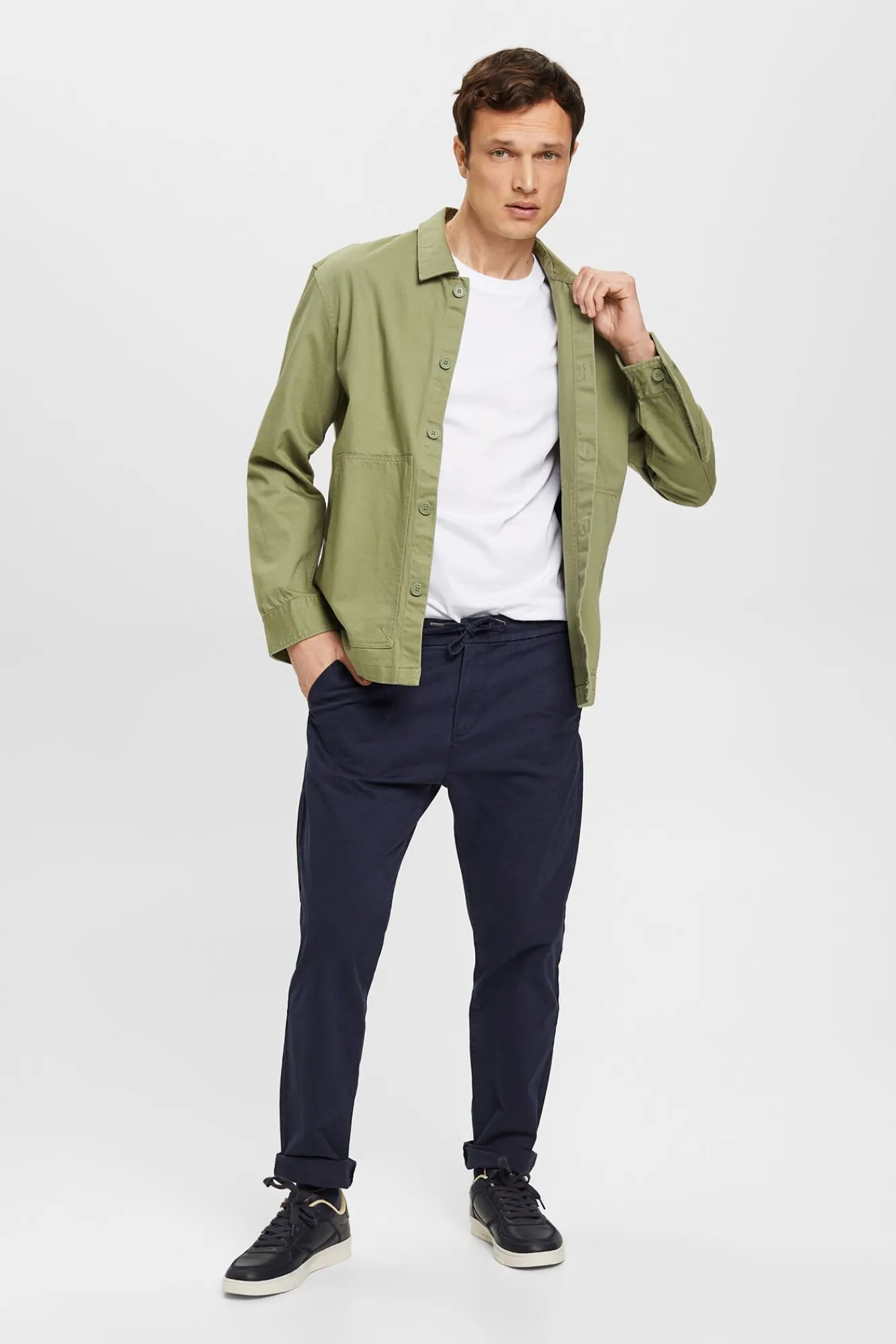 Camiseta Basica Slim Fit Algodon^Esprit Flash Sale