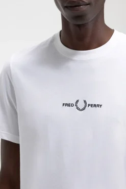 Camiseta Bordada^Fred Perry Fashion