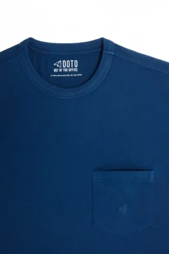 Camiseta Con Bolsillo Y Logo Bordado^Ooto New