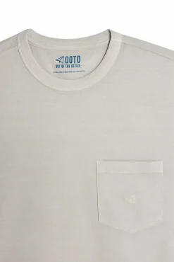 Camiseta Con Bolsillo Y Logo Bordado^Ooto Sale