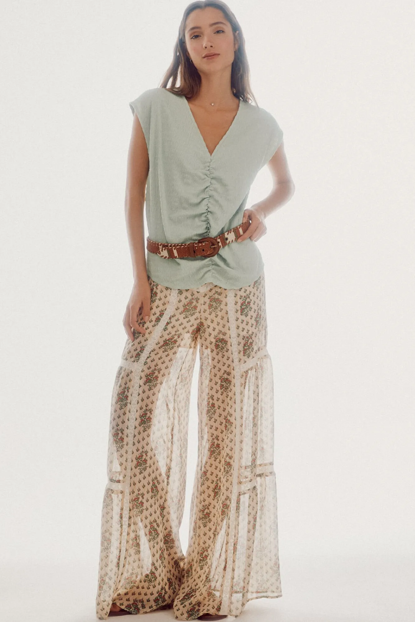 Camiseta Con Frunce^Slowlove Store