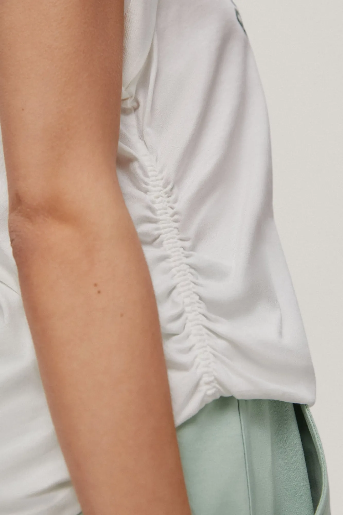 Camiseta Con Logo Y Frunces^Pedro del Hierro Hot