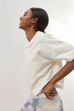 Camiseta Crop Blanca^Dash and Stars Discount