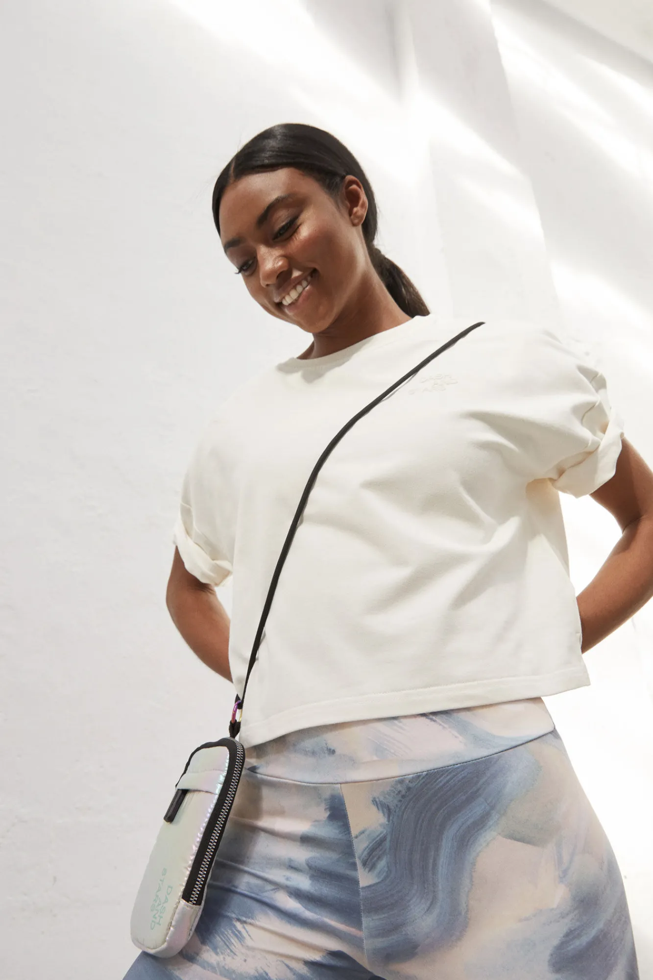 Camiseta Crop Blanca^Dash and Stars Discount