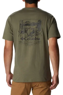 Camiseta De Manga Corta Con Estampado En La Espalda Rockaway River™ Para Hombre^Columbia Store