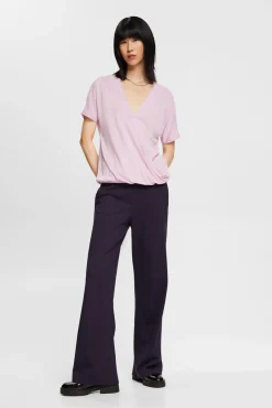 Camiseta Efecto Cruzado Con Tencel™^Esprit Shop