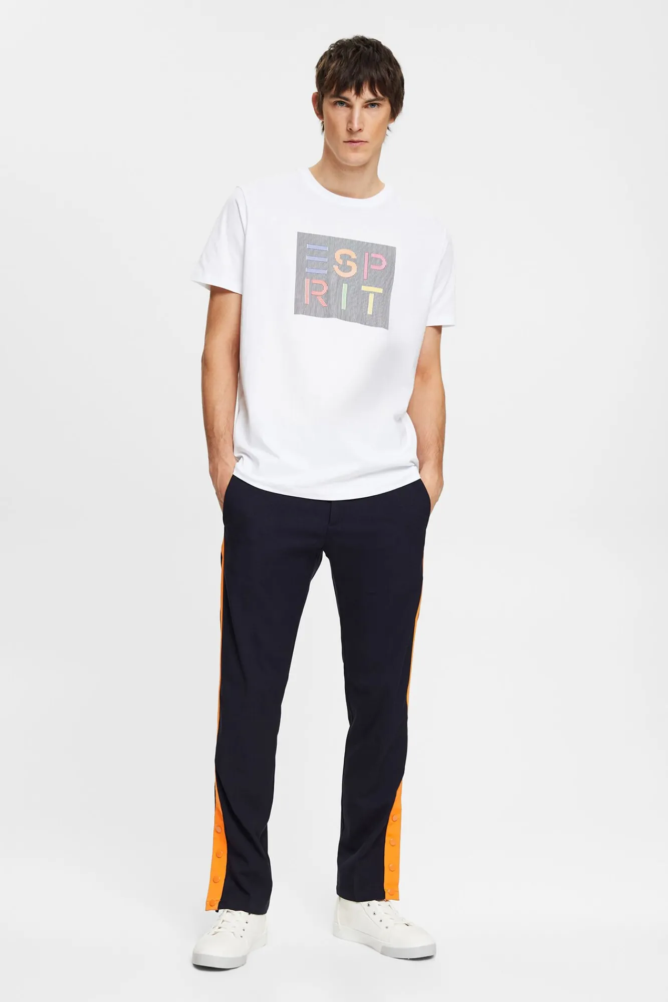 Camiseta Logo Multicolor Algodon^Esprit Cheap