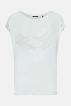 Camiseta Manga Corta Estampado Abstracto Viscosa^Esprit Discount