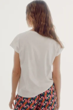 Camiseta Oversize Con Grafico Posicionado^Slowlove Discount