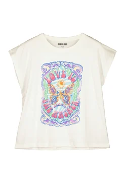 Camiseta Oversize Con Grafico Posicionado^Slowlove Discount