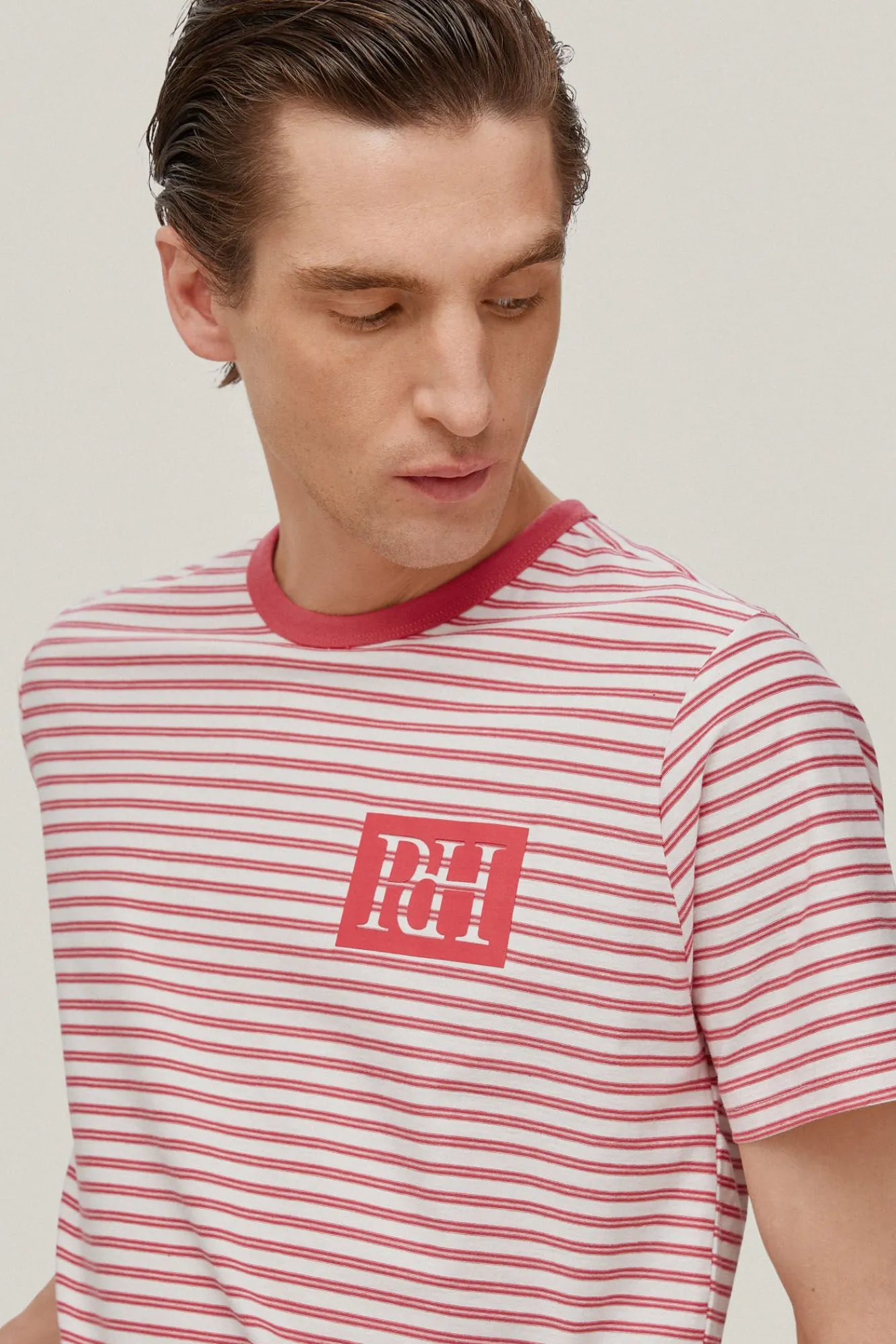 Camiseta Rayas Logo^Pedro del Hierro Cheap