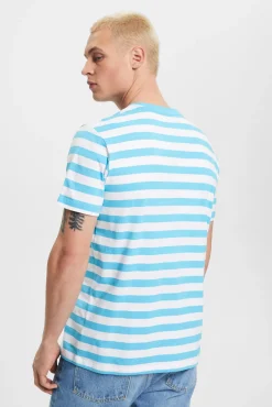 Camiseta Rayas Y Logo Algodon Organico^Esprit Clearance