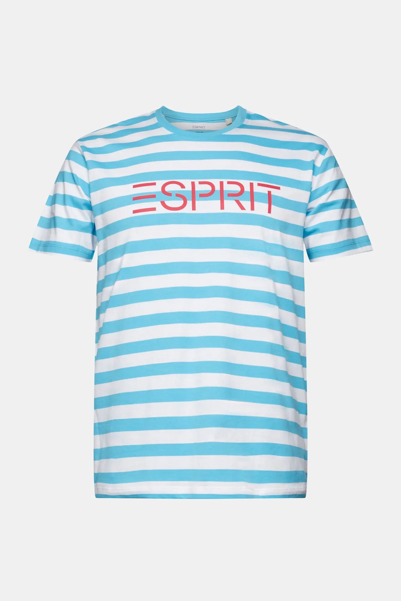 Camiseta Rayas Y Logo Algodon Organico^Esprit Clearance