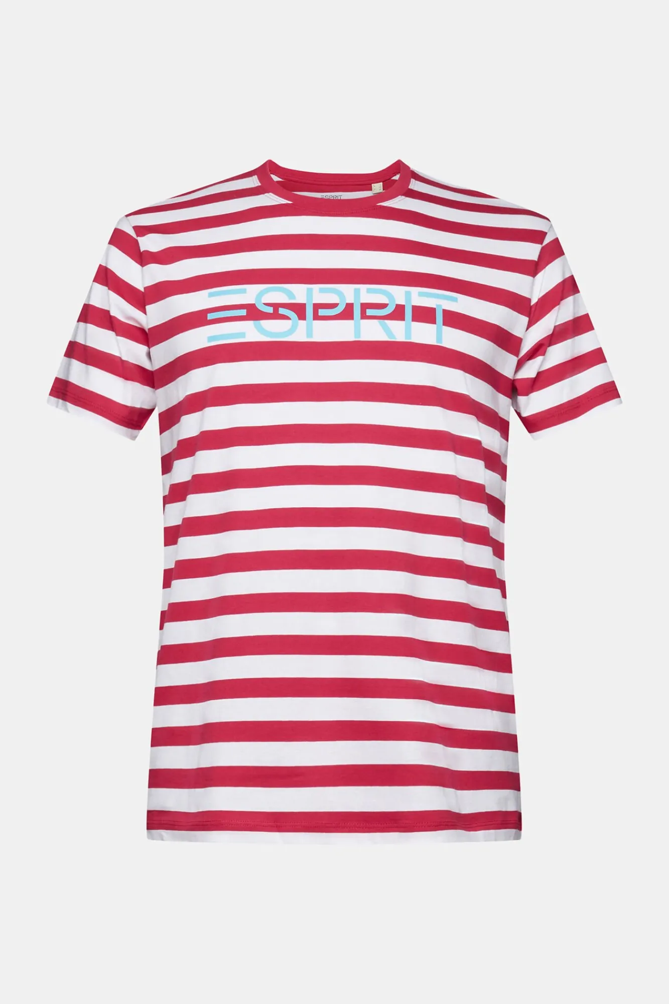 Camiseta Rayas Y Logo Algodon Organico^Esprit Clearance