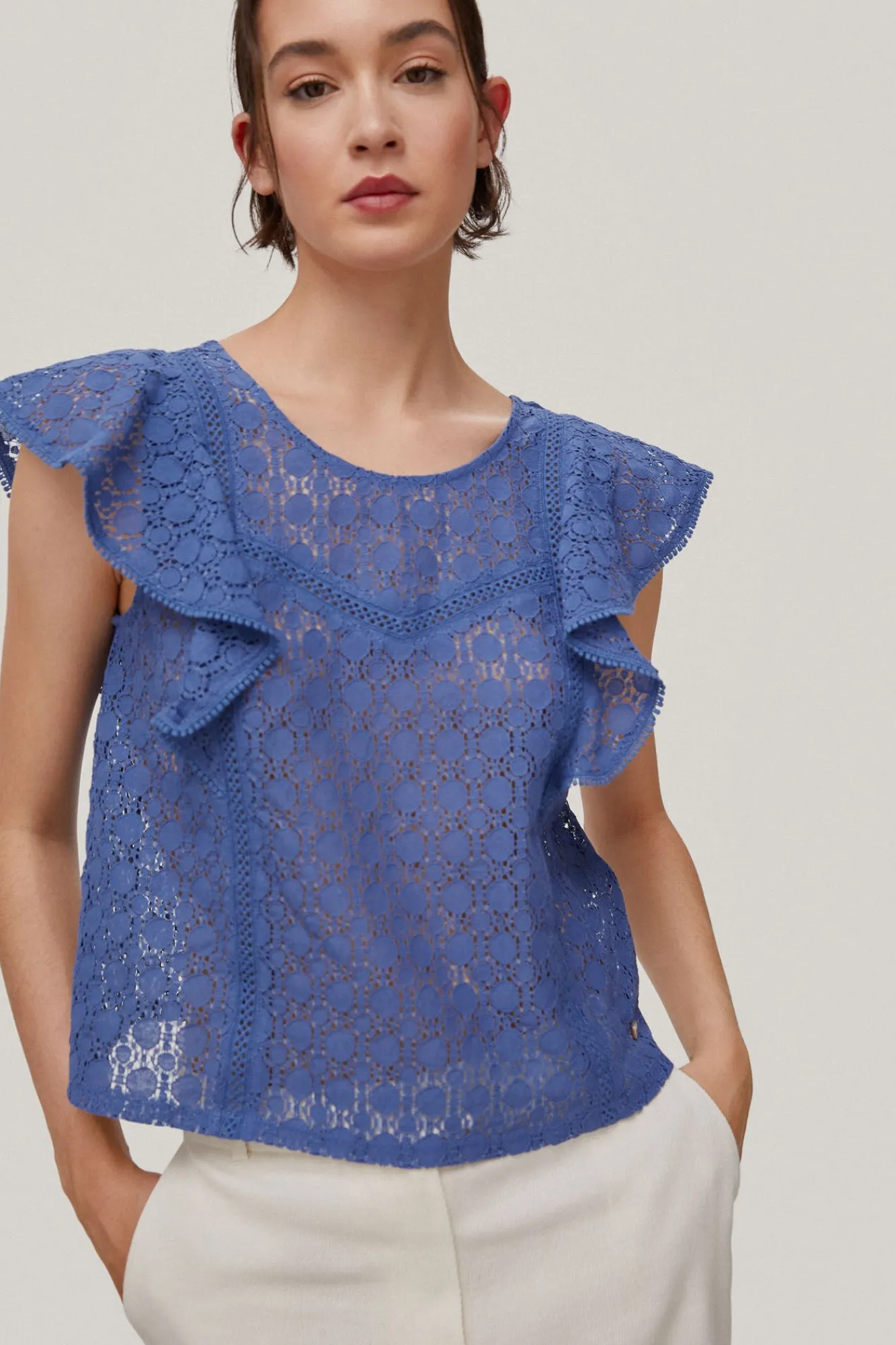 Camiseta Romantica Volante^Pedro del Hierro Sale