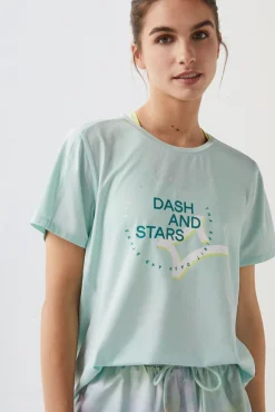 Camiseta Tejido Tecnico Logo Azul^Dash and Stars Cheap