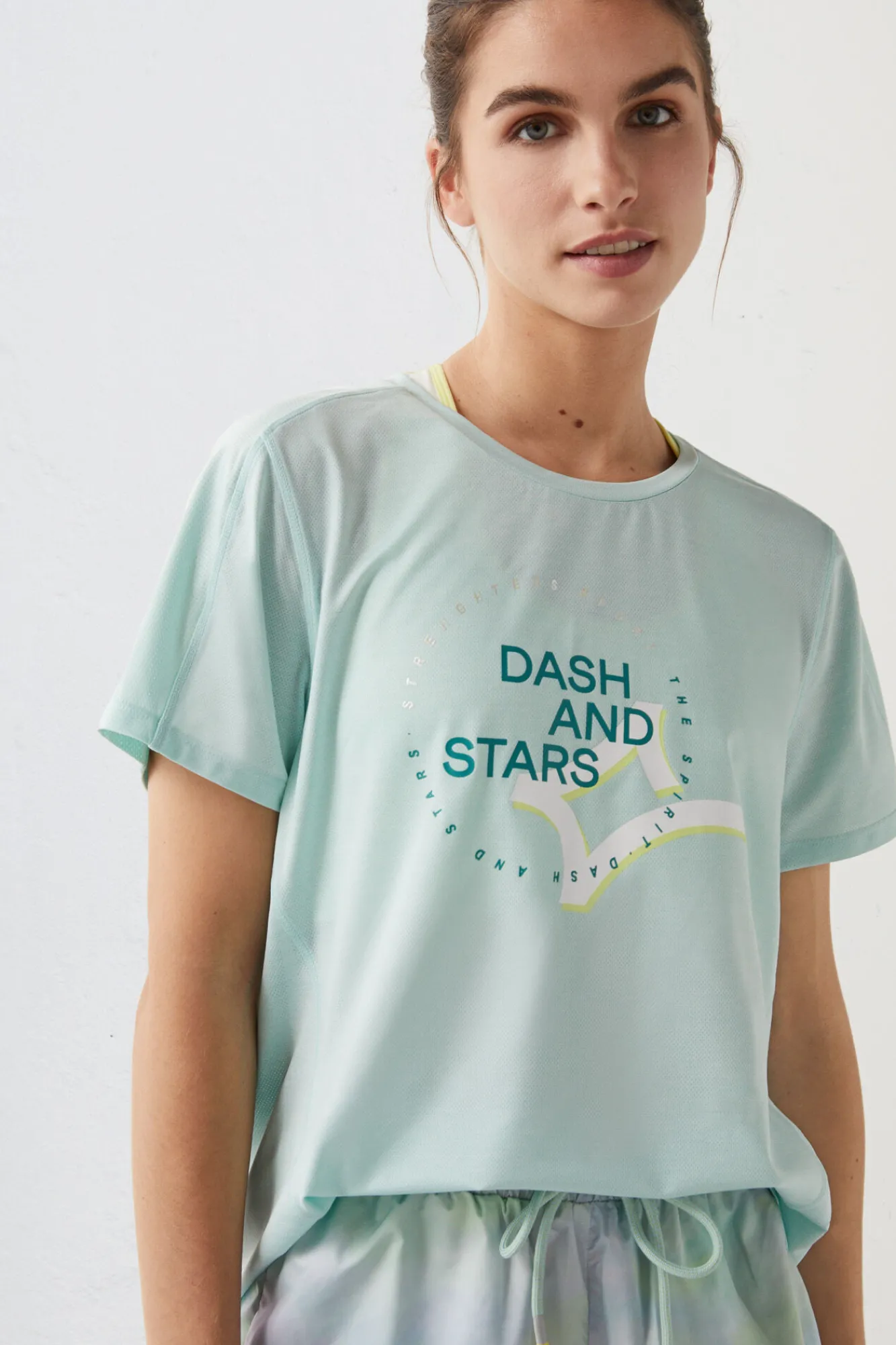 Camiseta Tejido Tecnico Logo Azul^Dash and Stars Cheap