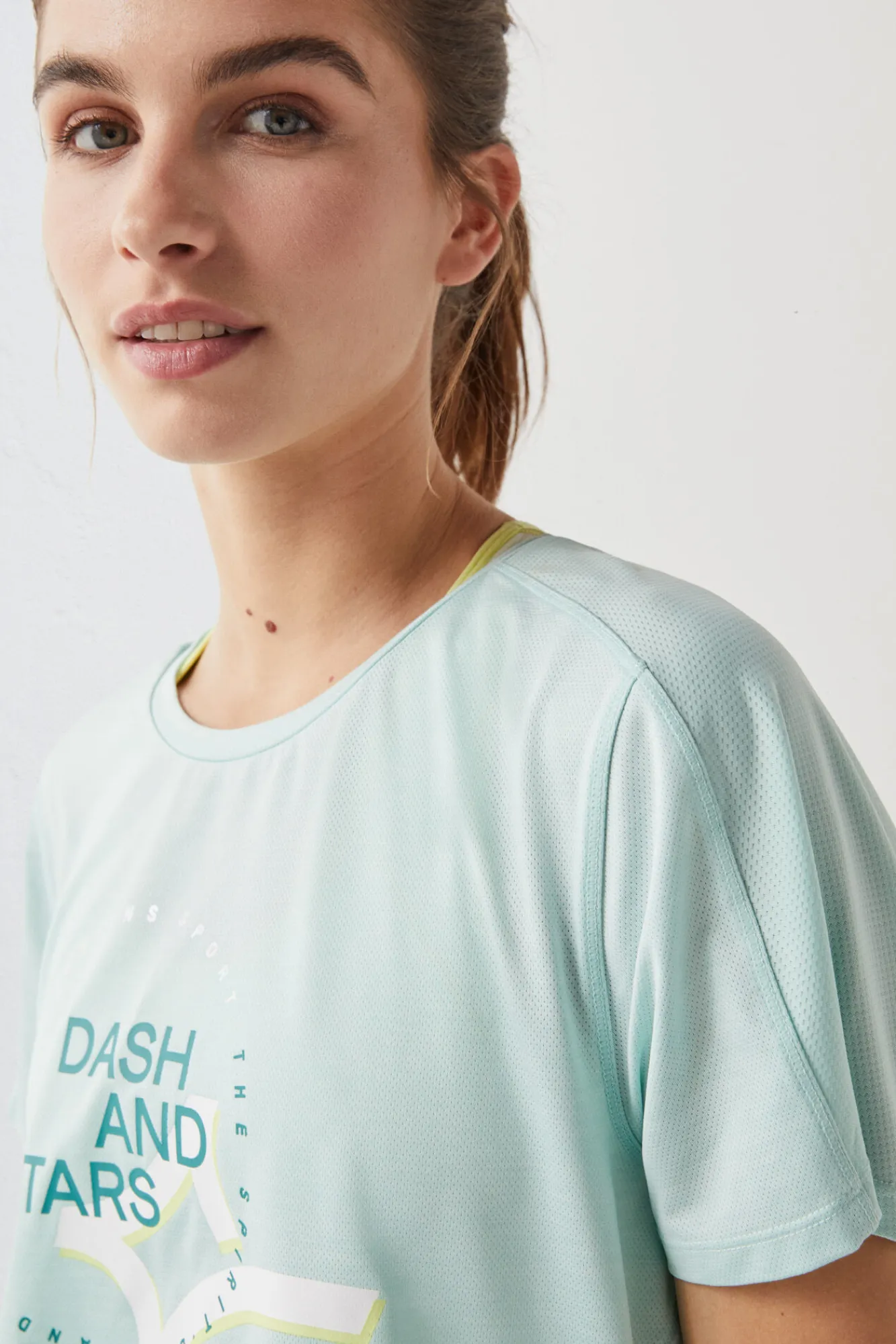 Camiseta Tejido Tecnico Logo Azul^Dash and Stars Cheap