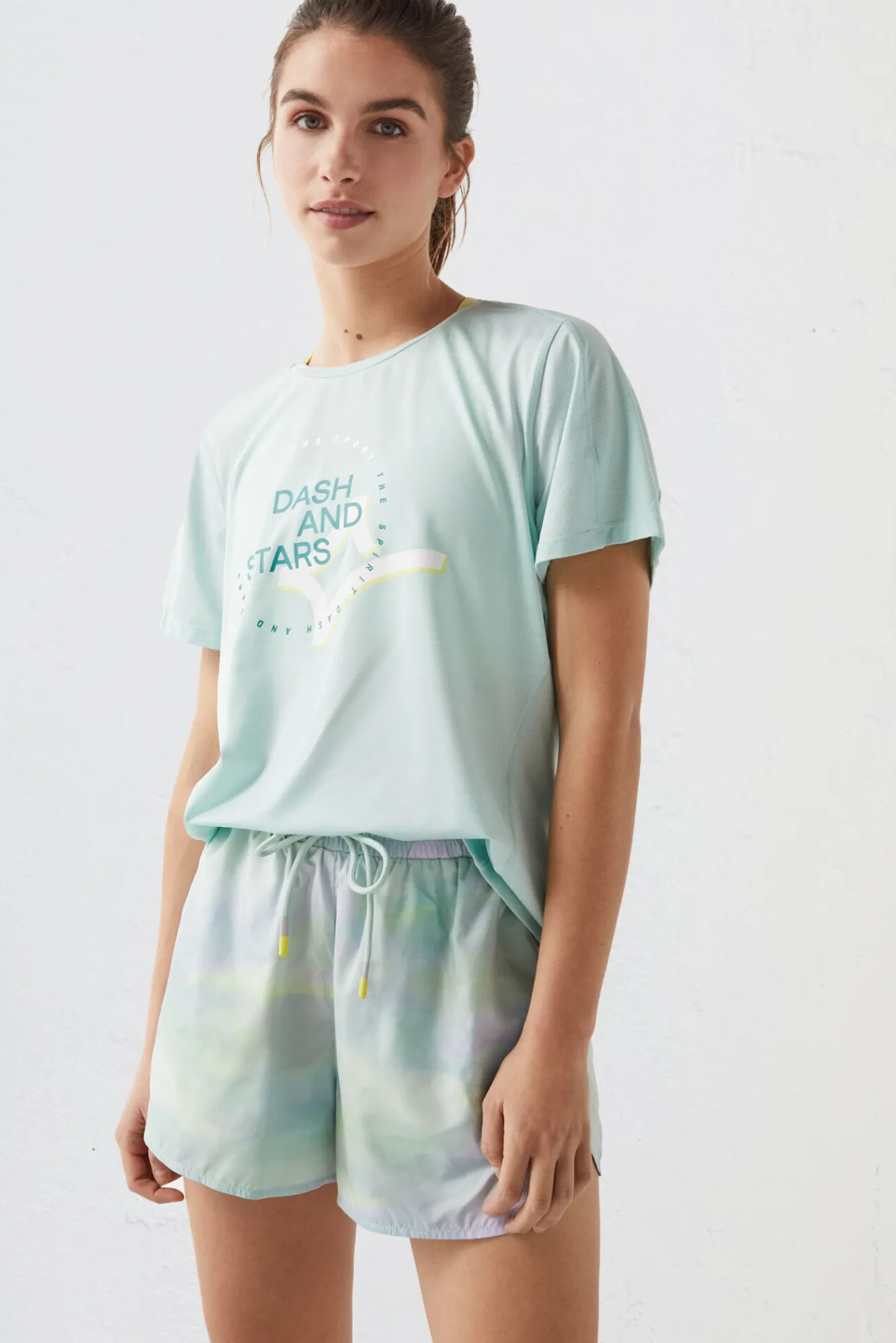 Camiseta Tejido Tecnico Logo Azul^Dash and Stars Cheap