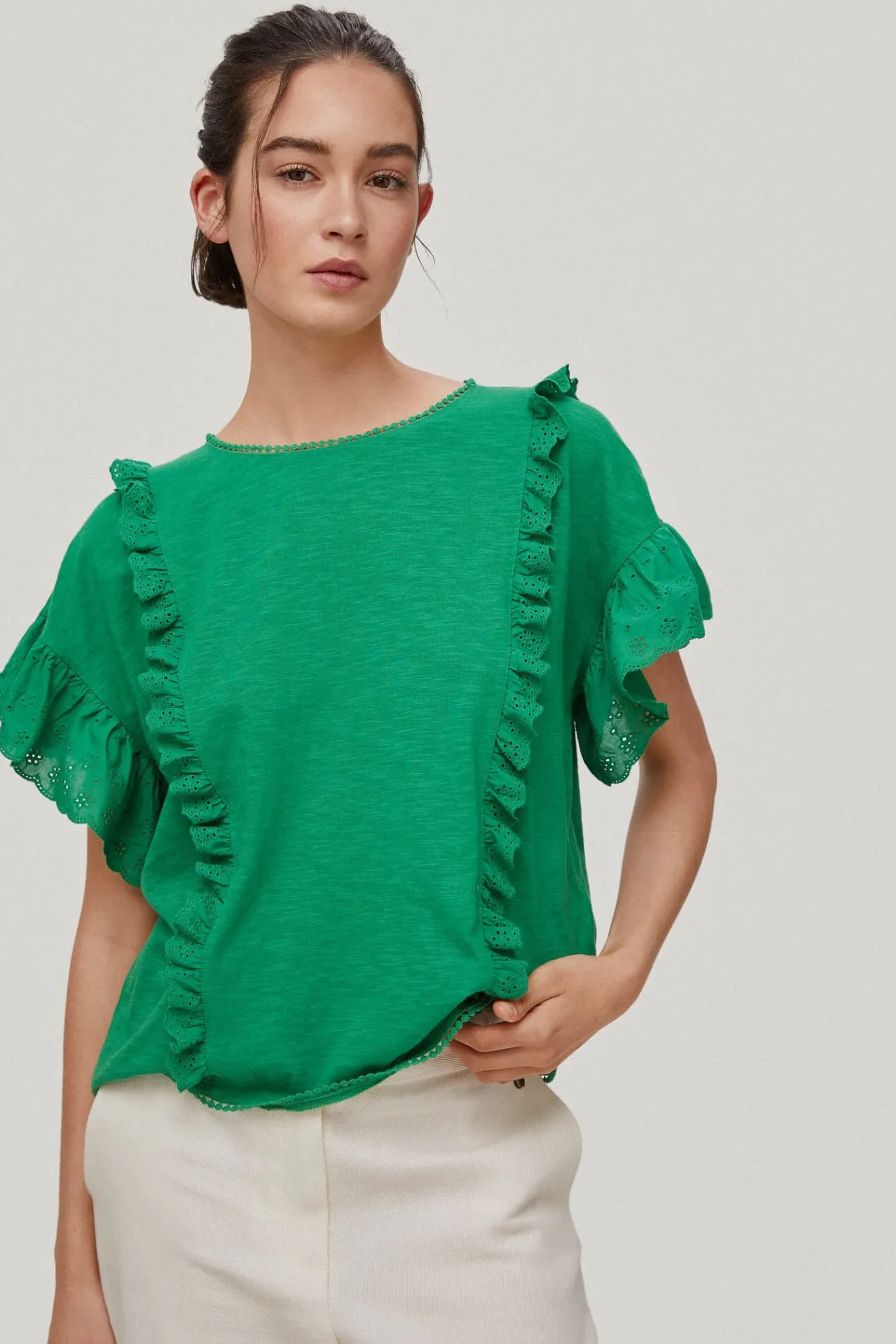 Camiseta Volante Combinada^Pedro del Hierro New