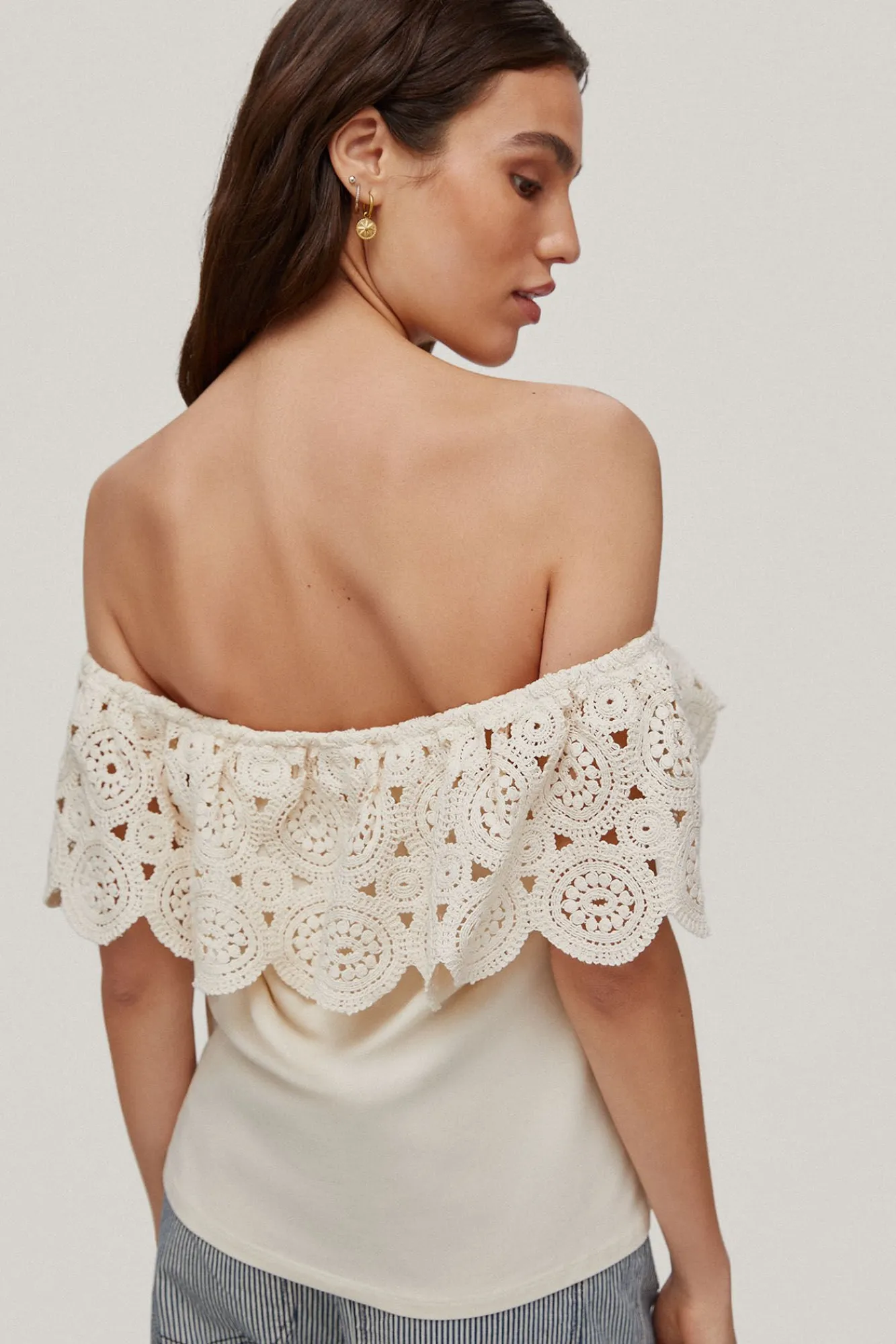 Camiseta Volante Crochet^Pedro del Hierro Sale