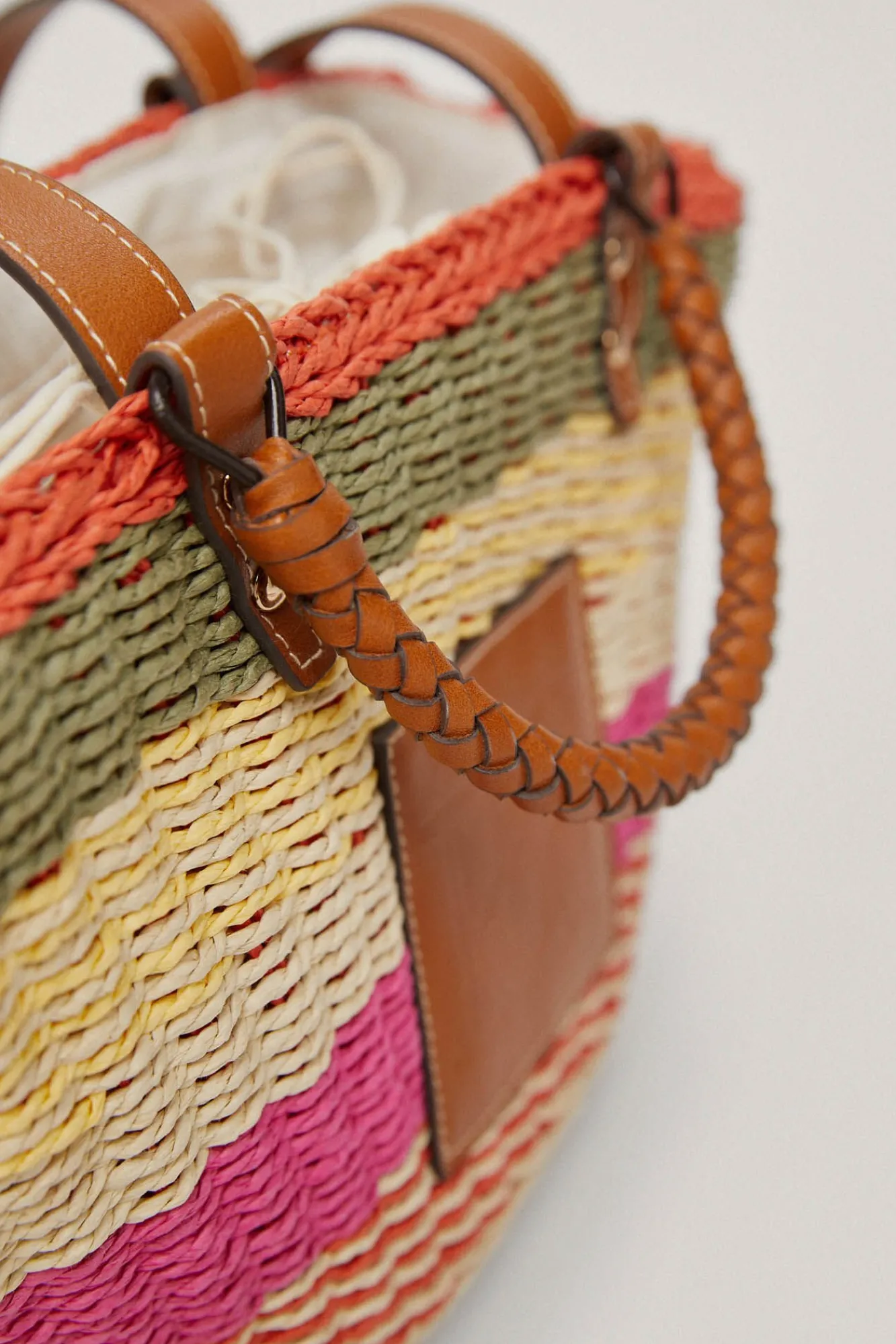Capazo Rayas De Rafia Multicolor^Pedro del Hierro Store