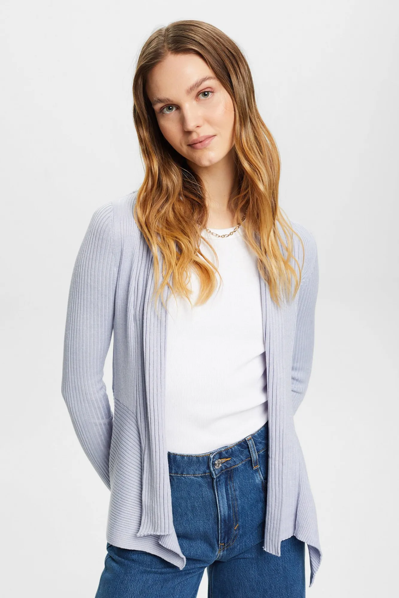 Cardigan Abierto Punto Canale^Esprit Clearance