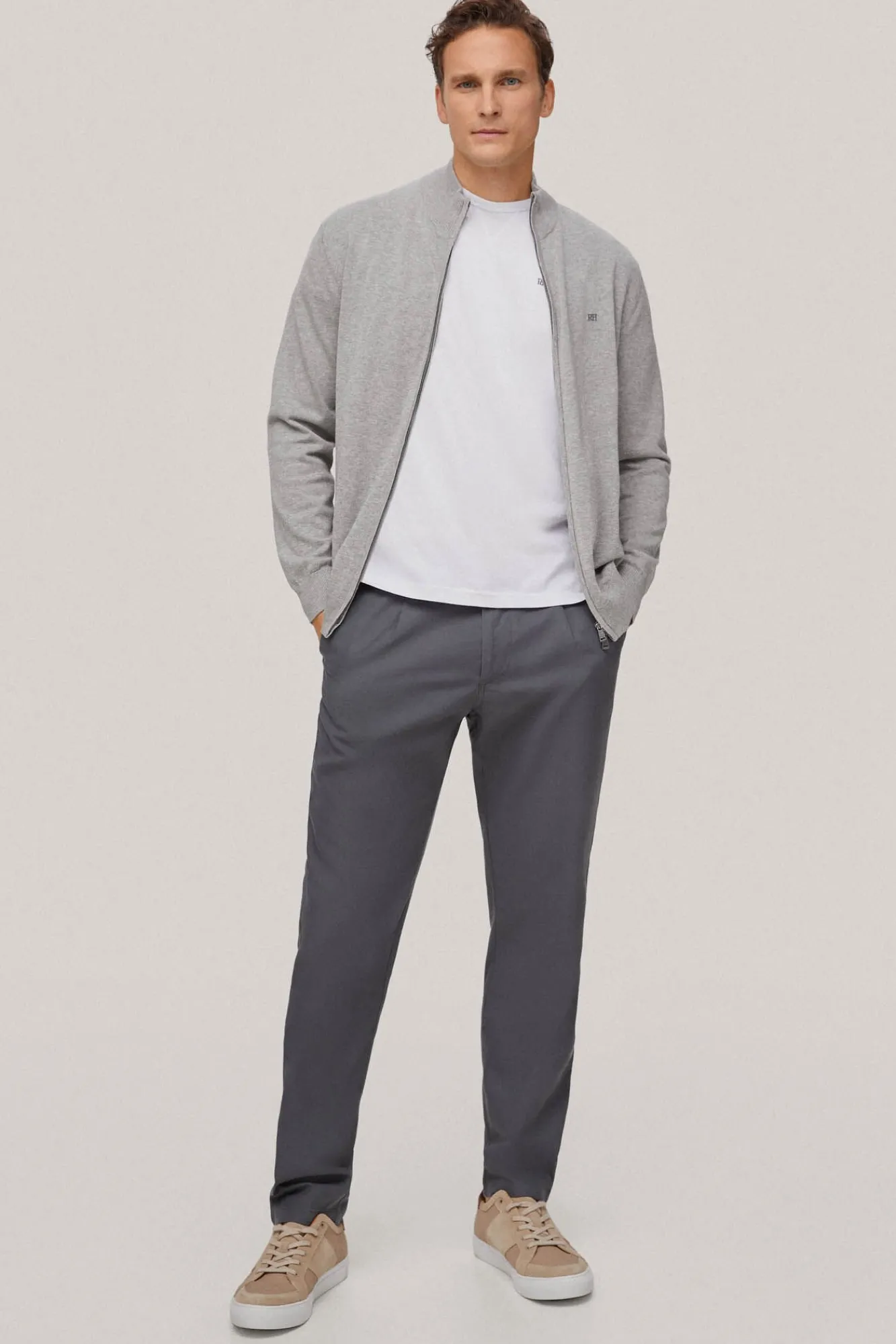 Cardigan Algodon Cremallera Basico^Pedro del Hierro Cheap