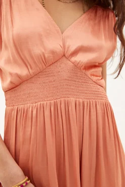 Carmela. Vestido Midi Satinado^Hoss Intropia Shop