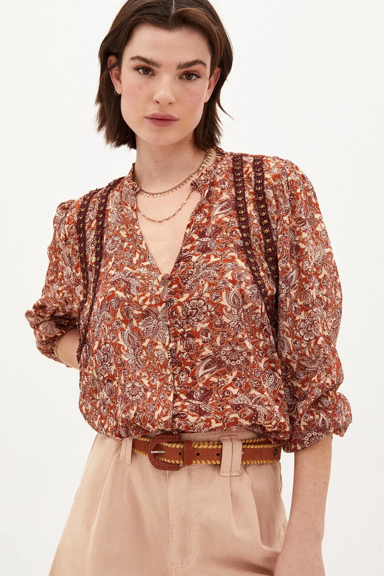 Carmen Camisa Fluida Estampada^Hoss Intropia Flash Sale