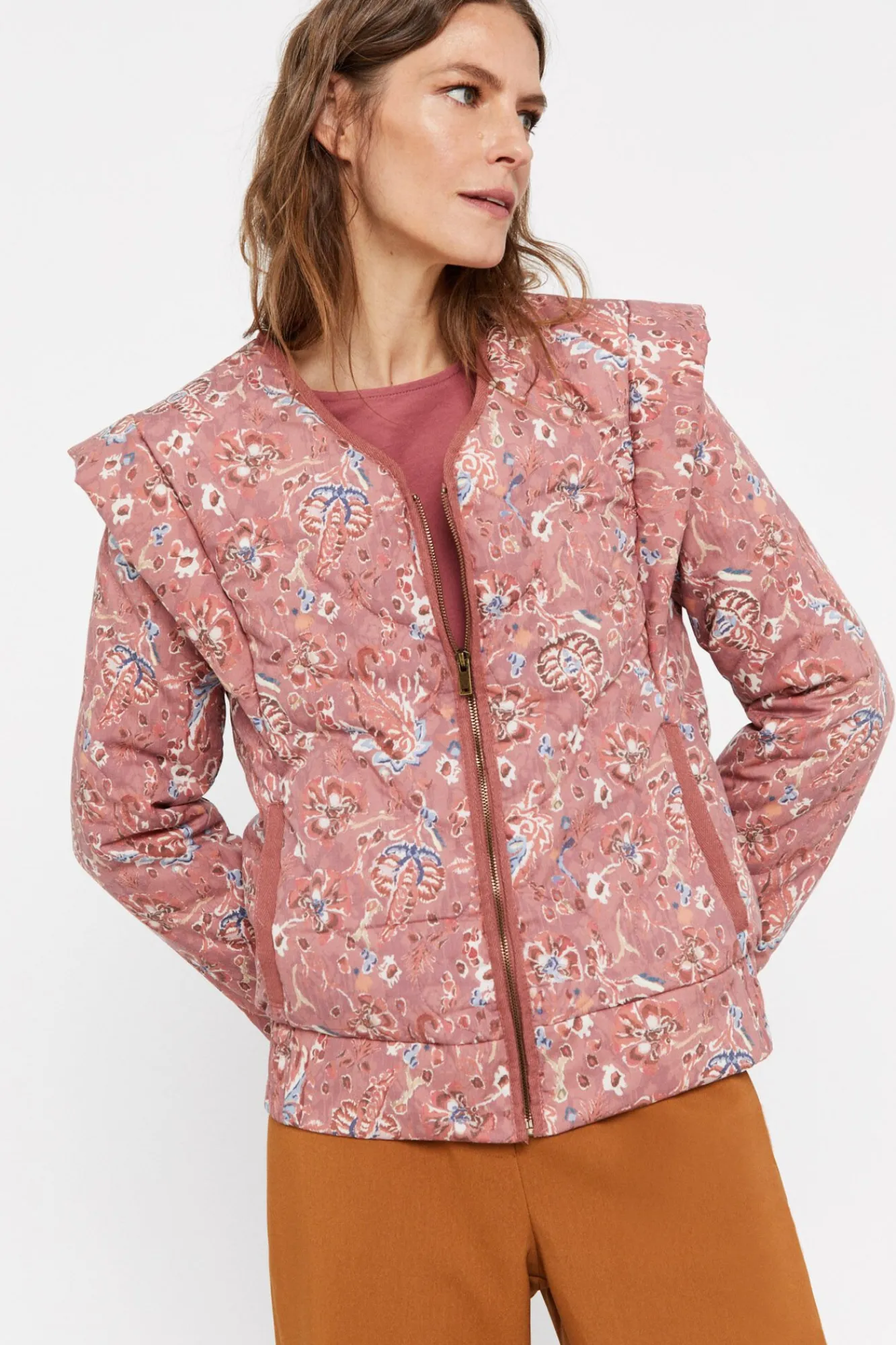 Cazadora Acolchada Estampada^Cortefiel Shop