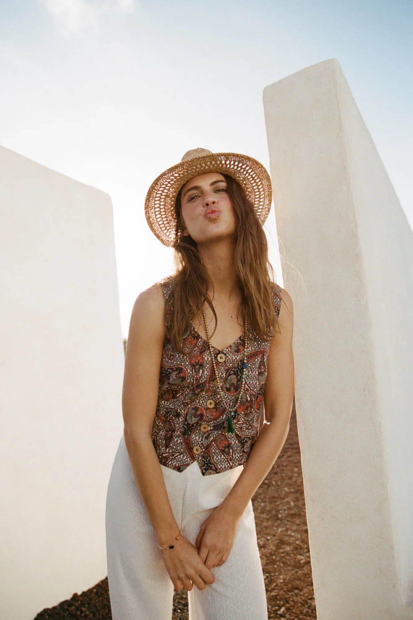 Chaleco En Sangalo Estampado^Slowlove Flash Sale